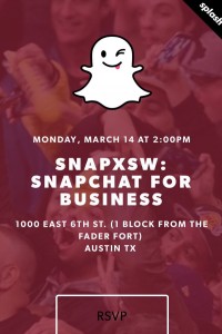 SnapXSW is 'snapchat for business